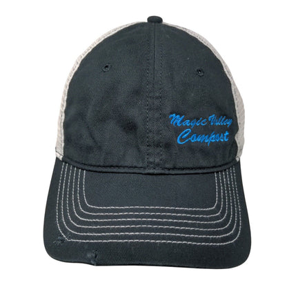 Magic Valley Compost Strapback Trucker Hat Black One Size Adjustable District