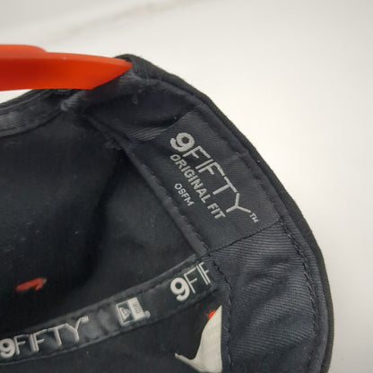 New Era FMF Flying Machine Factory Snapback Hat Black Orange One Size 9FIFTY