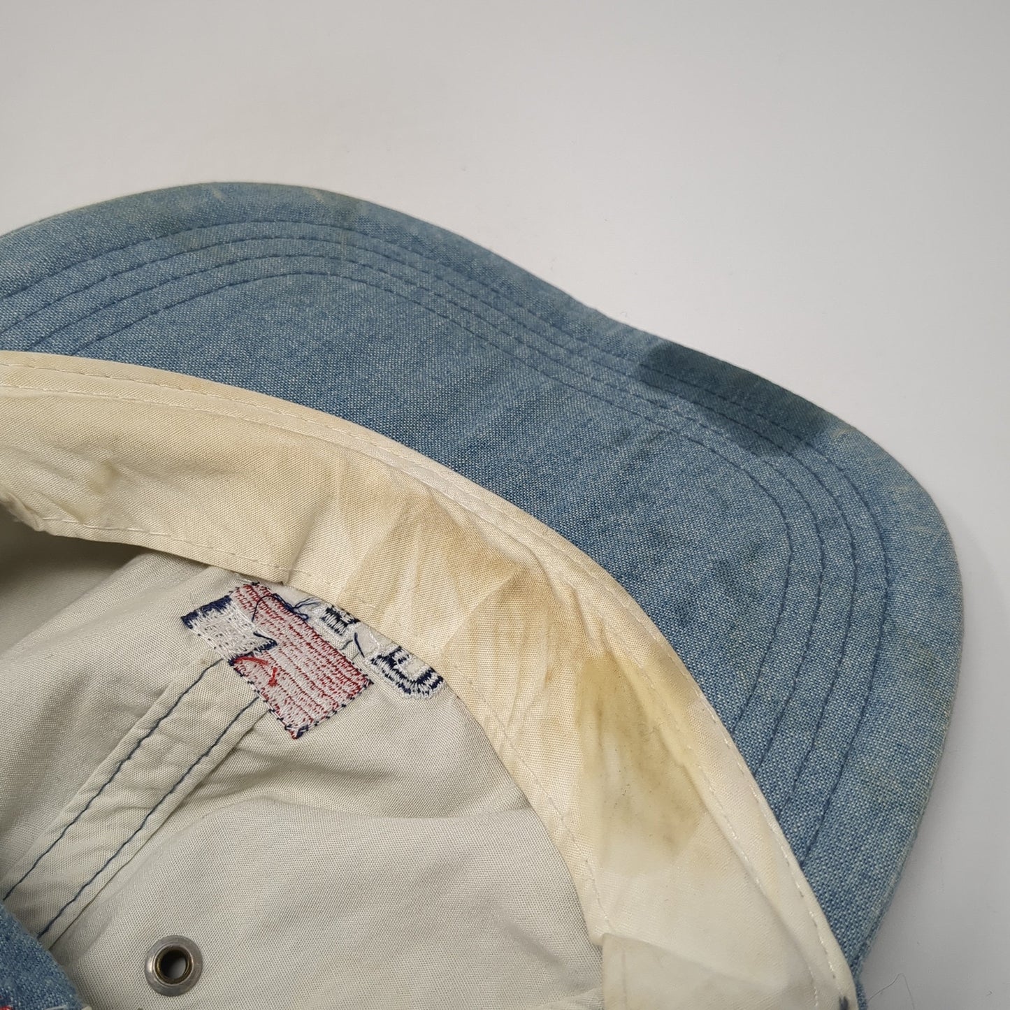 GAP 1969 USA Flag Slideback Hat Blue One Size Adjustable Embroidered