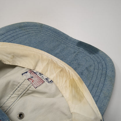 GAP 1969 USA Flag Slideback Hat Blue One Size Adjustable Embroidered