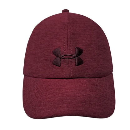Under Armour Women's Slideback Hat Red One Size Adjustable Embroidered 6 Panel