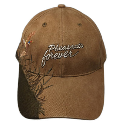 World Class Baseball Cap Brown One Size Pheasants Forever Hunting Hat Wildlife