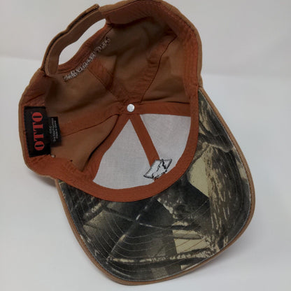 Idaho Materials & Construction Strapback Hat Tan OSFM Embroidered Otto