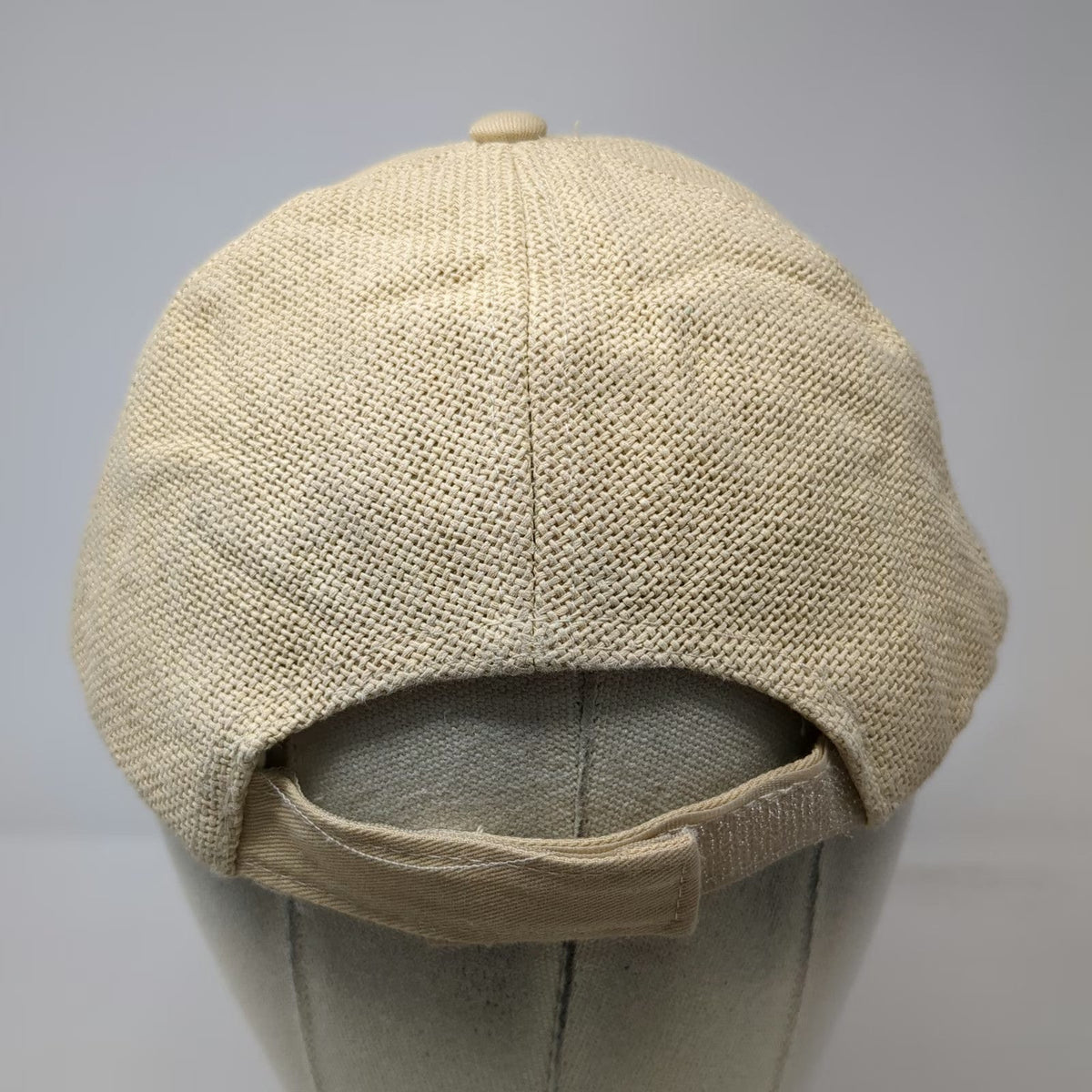 Primark Baseball Cap Beige One Size Adjustable Strapback Textured Woven Hat