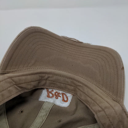 50 R&D Slideback Hat Tan Medium-Large Solid Embroidered Richardson