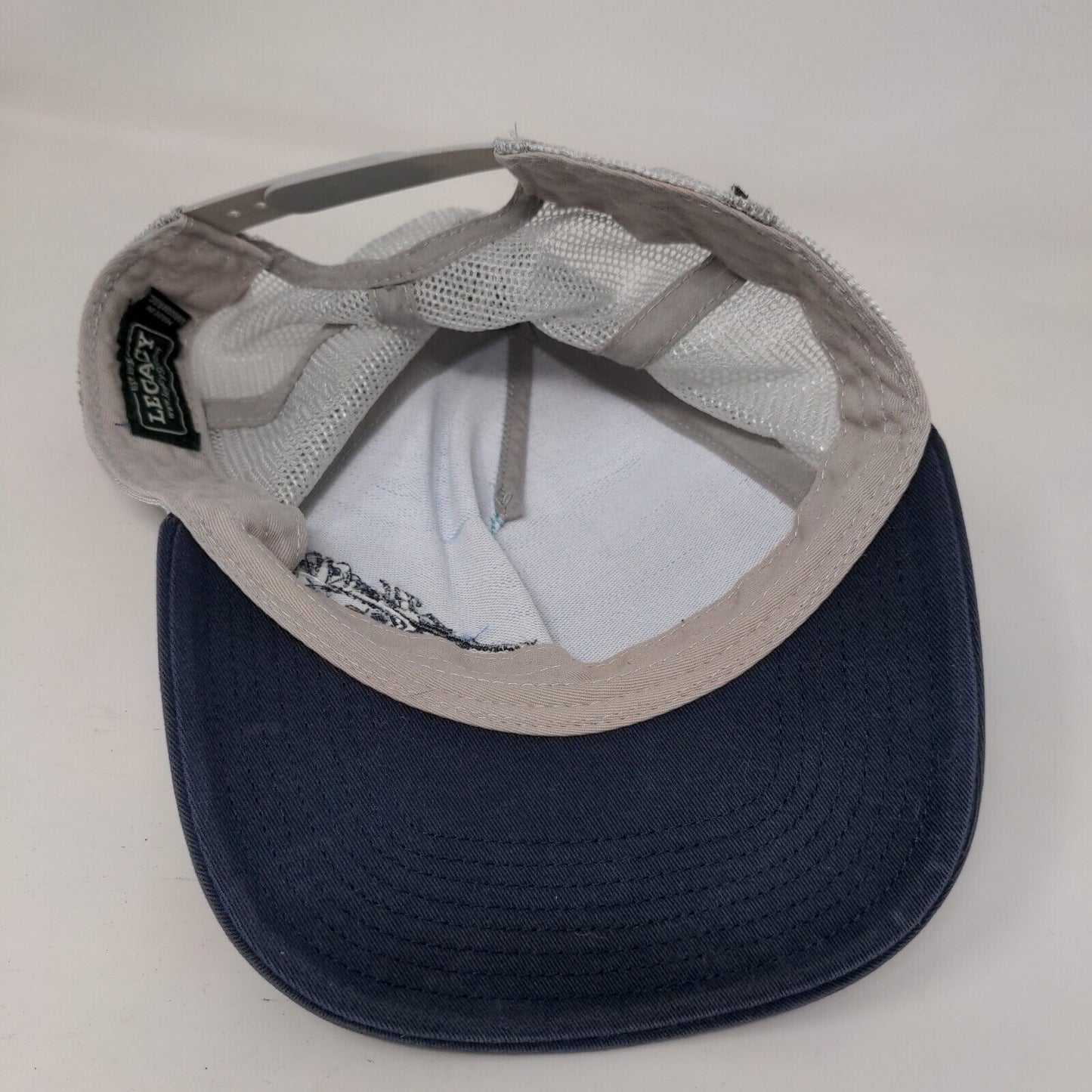 Blackfly Snapback Mesh Back Trucker Hat Blue One Size Embroidered Legacy