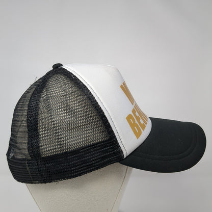 Miss Behaving Snapback Trucker Hat Black One Size Adjustable Mesh Back 6 Panel