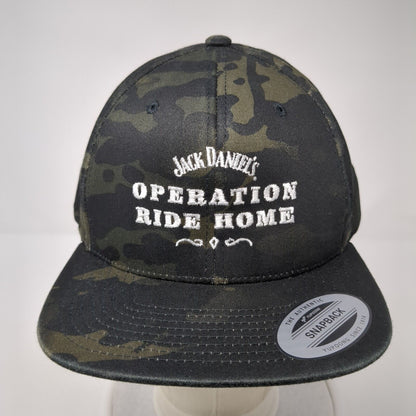 Jack Daniel's Operation Ride Home Snapback Hat Camo One Size Yupoong