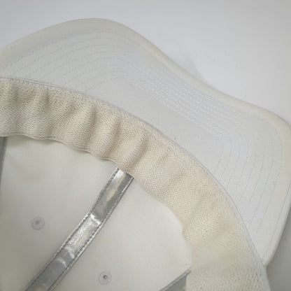 Polo Ralph Lauren Baseball Cap White One Size P-Wing Winged Foot Slideback Hat