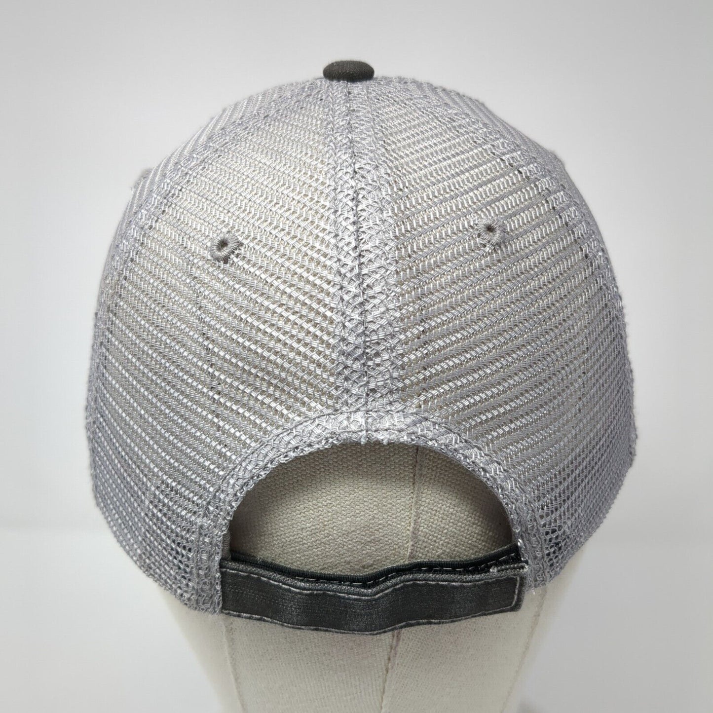 HG Strapback Trucker Hat Gray One Size Hair Don't Care Embroidered