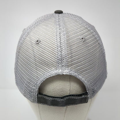 HG Strapback Trucker Hat Gray One Size Hair Don't Care Embroidered