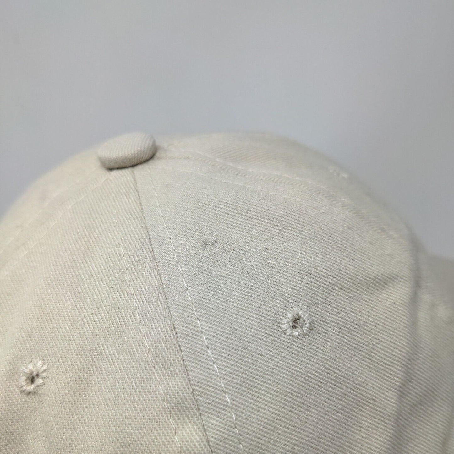 Finest Resorts.com Strapback Hat Tan One Size Adjustable Embroidered 6 Panel