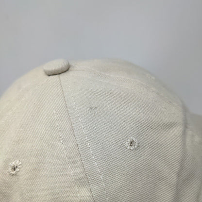 Finest Resorts.com Strapback Hat Tan One Size Adjustable Embroidered 6 Panel