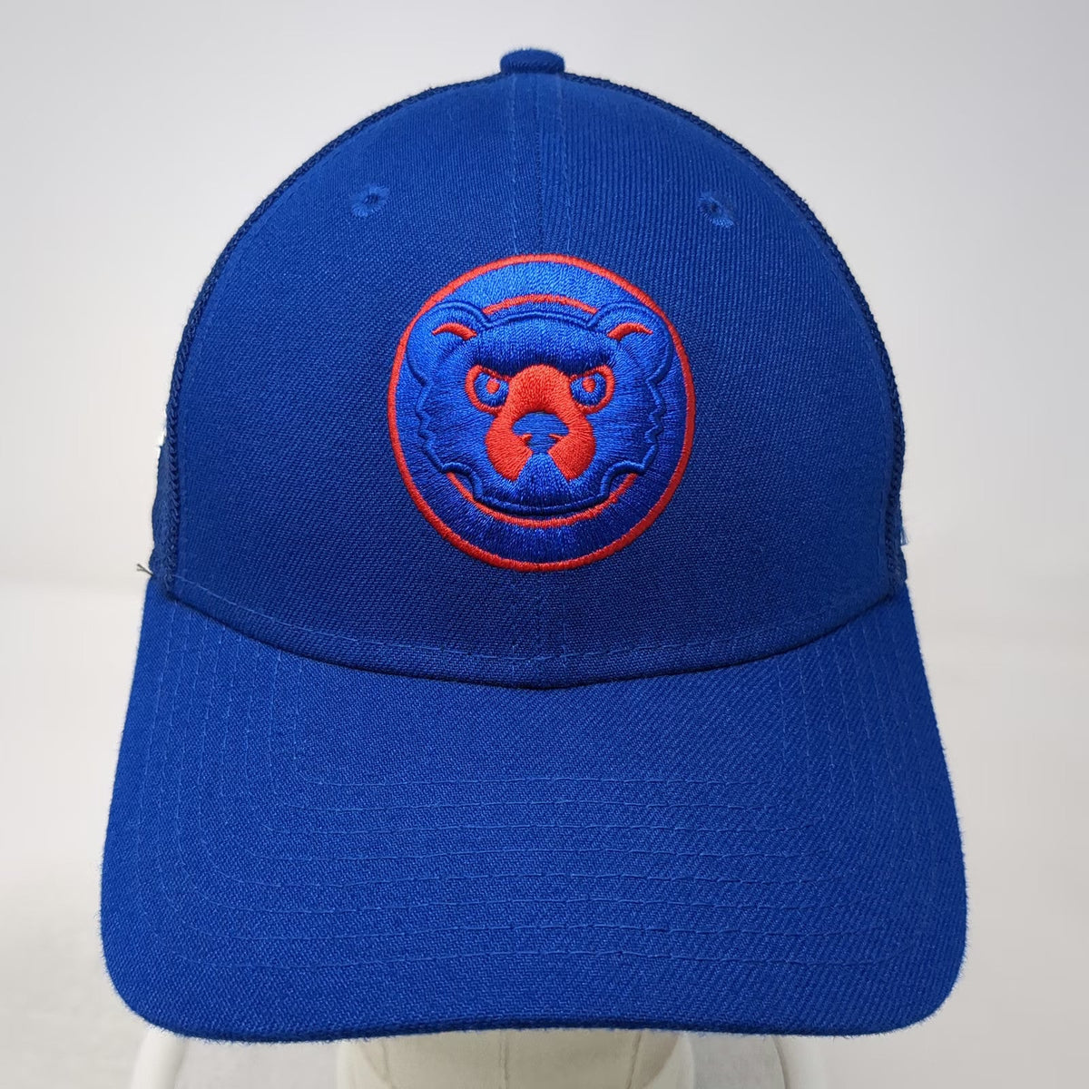 Chicago Cubs MLB New Era Baseball Cap Blue L Mesh Back Stretch Fit 39THIRTY Hat