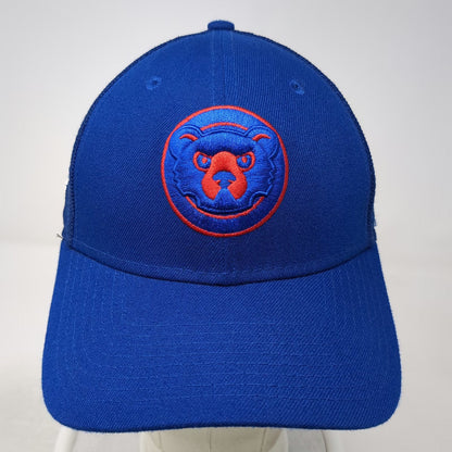 Chicago Cubs MLB New Era Baseball Cap Blue L Mesh Back Stretch Fit 39THIRTY Hat