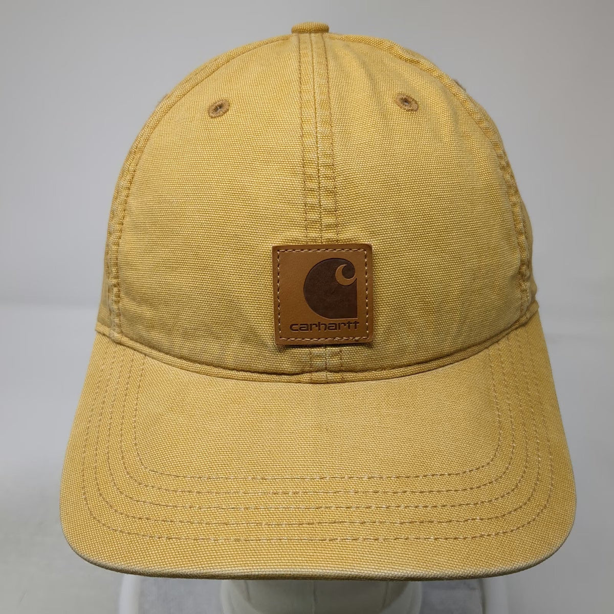 Carhartt Baseball Cap Brown One Size Canvas Patch Logo Embroidered Strapback Hat
