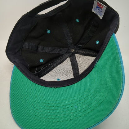KC 5 Panel Hat Black Blue One Size Snapback Team Spokane Green Underbrim