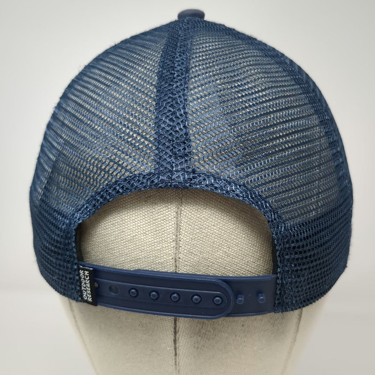 Outdoor Research Trucker Hat Blue White One Size Mesh Back Mountain Logo Patch