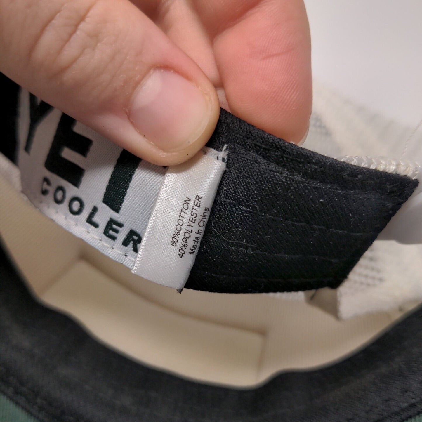 YETI Built For The Wild Snapback Trucker Hat Blue OSFA Adjustable Mesh Back