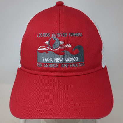 Cap America Trucker Hat Red White OSFM Los Rios River Runners Taos New Mexico