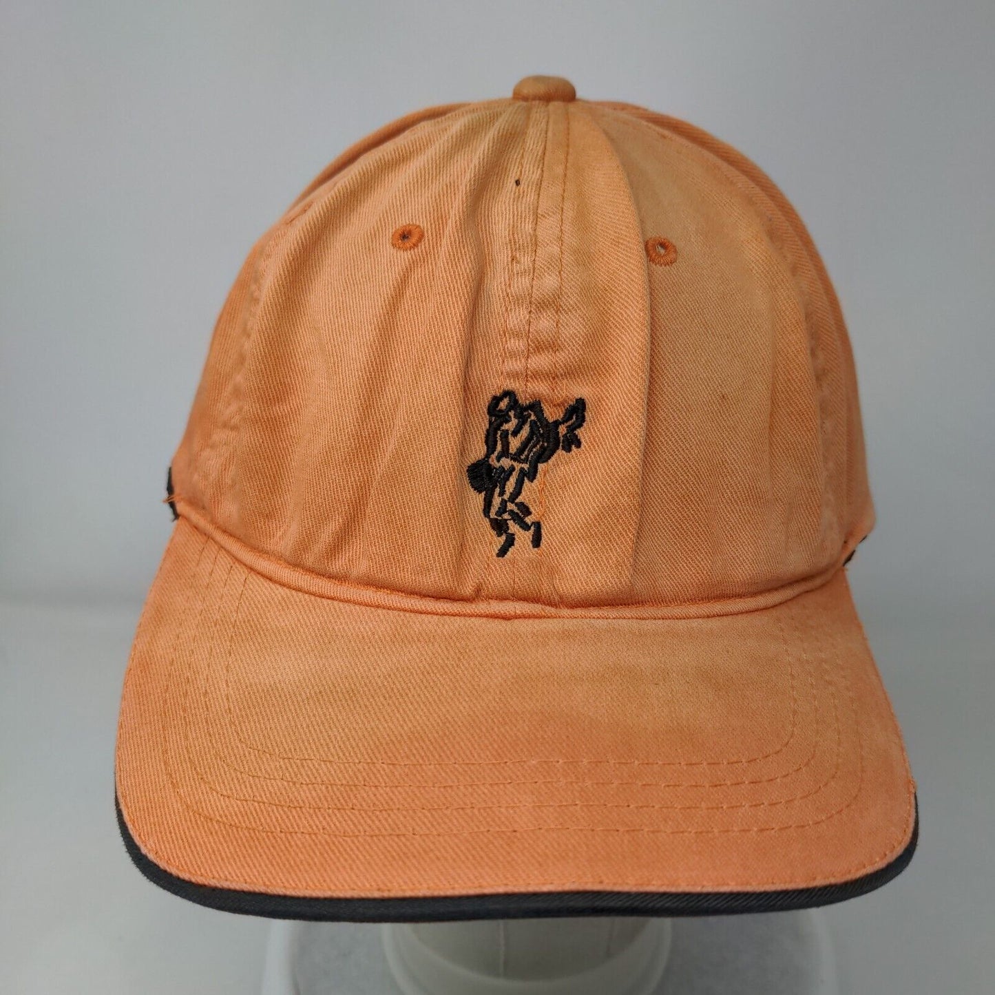 Ashworth Fitted Hat Orange Large-XL Embroidered 6 Panel Vent Holes