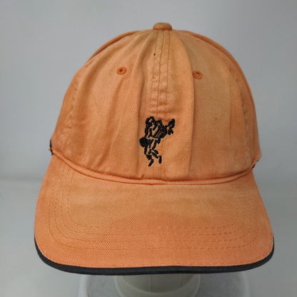 Ashworth Fitted Hat Orange Large-XL Embroidered 6 Panel Vent Holes