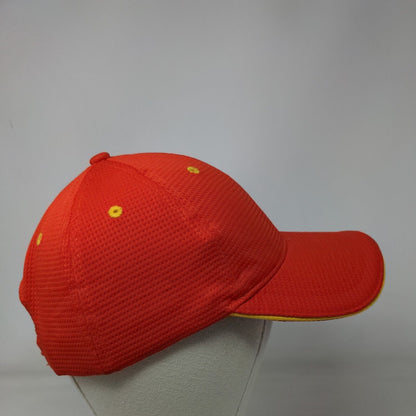 McDonald's Snapback Hat Red One Size Adjustable Employee Crew Cap Blank