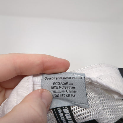 Redneck Snapback Mesh Back Trucker Hat Black One Size Cowboy Hardware