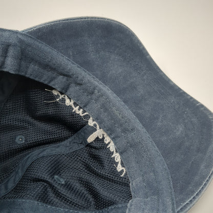 Sigma Kappa Slideback Hat Blue One Size Adjustable Leather Strap Adams