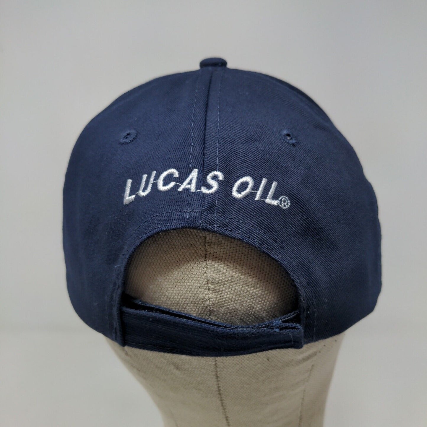 Indiana Pacers Men's Strapback Hat Blue Adjustable Lucas Oil Embroidered Logo