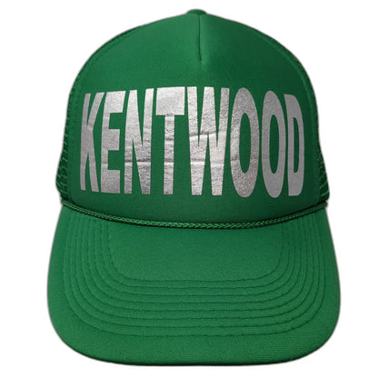 OTTO Trucker Hat Green One Size Silver Kentwood Mesh Snapback Foam Rope Hat