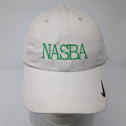 NASBA Strapback Hat Tan OSFM Adjustable Embroidered Nike Golf Solid