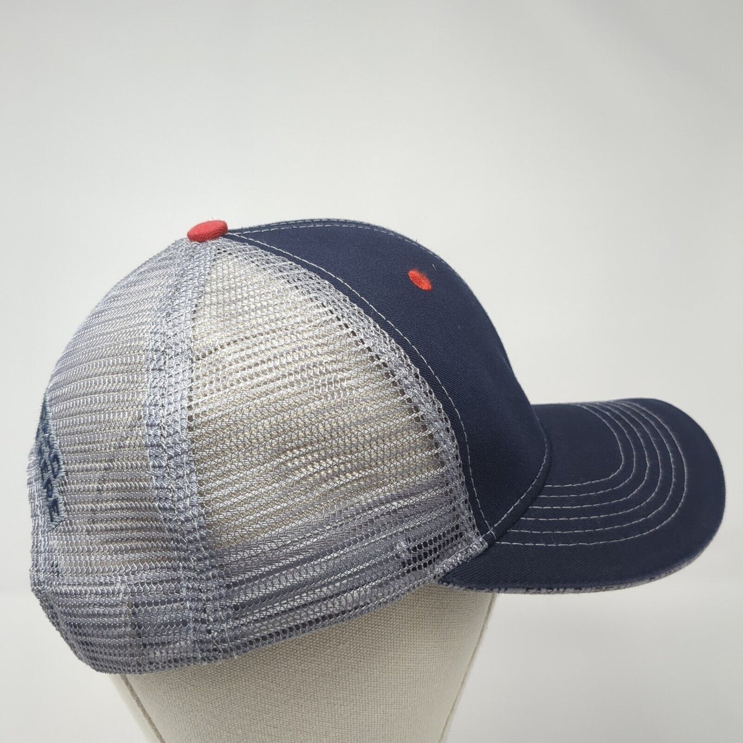 Farm Bureau Ins Snapback Trucker Hat Blue OS Adjustable Mesh Back Buck's Bags