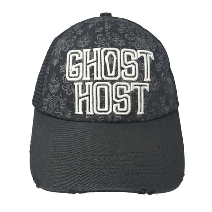 Ghost Host The Haunted Trucker Hat Black One Size Adjustable Mesh Back Disney