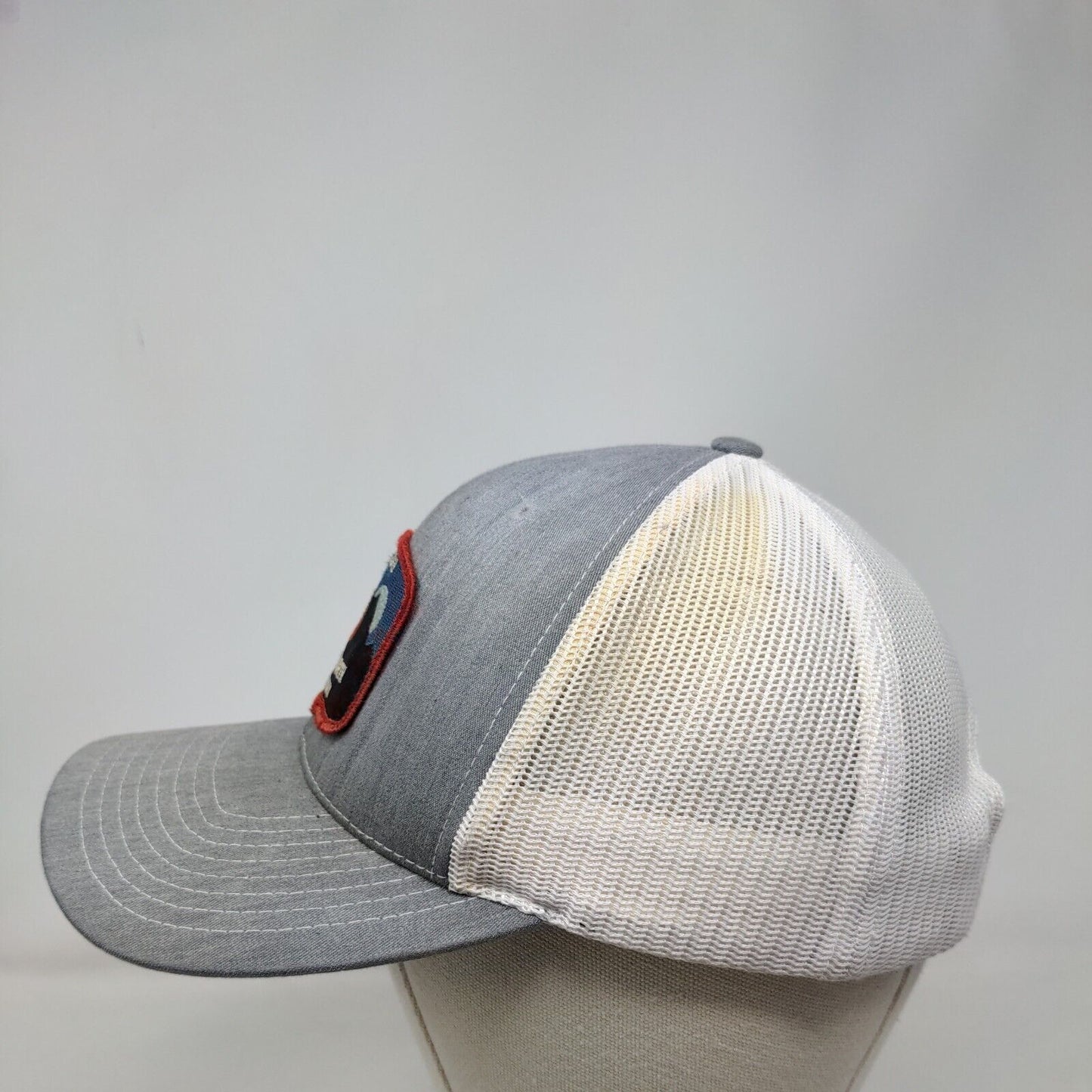 True North Iron Man Patch Snapback Mesh Back Trucker Hat Gray One Size