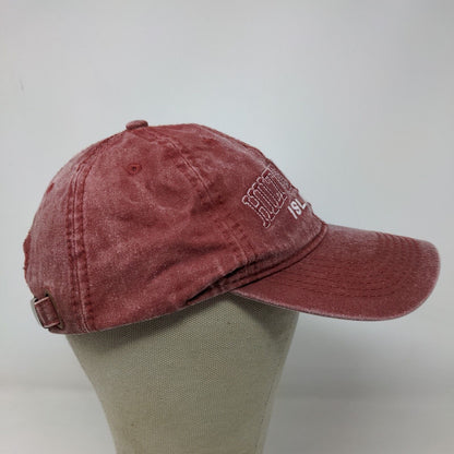 ESY Men's Slideback Hat Red OSFA Embroidered Hilton Head Island Logo Cotton