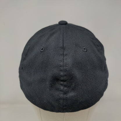 Letter B Fitted Hat Black Small-Medium Embroidered Flexfit Richardson