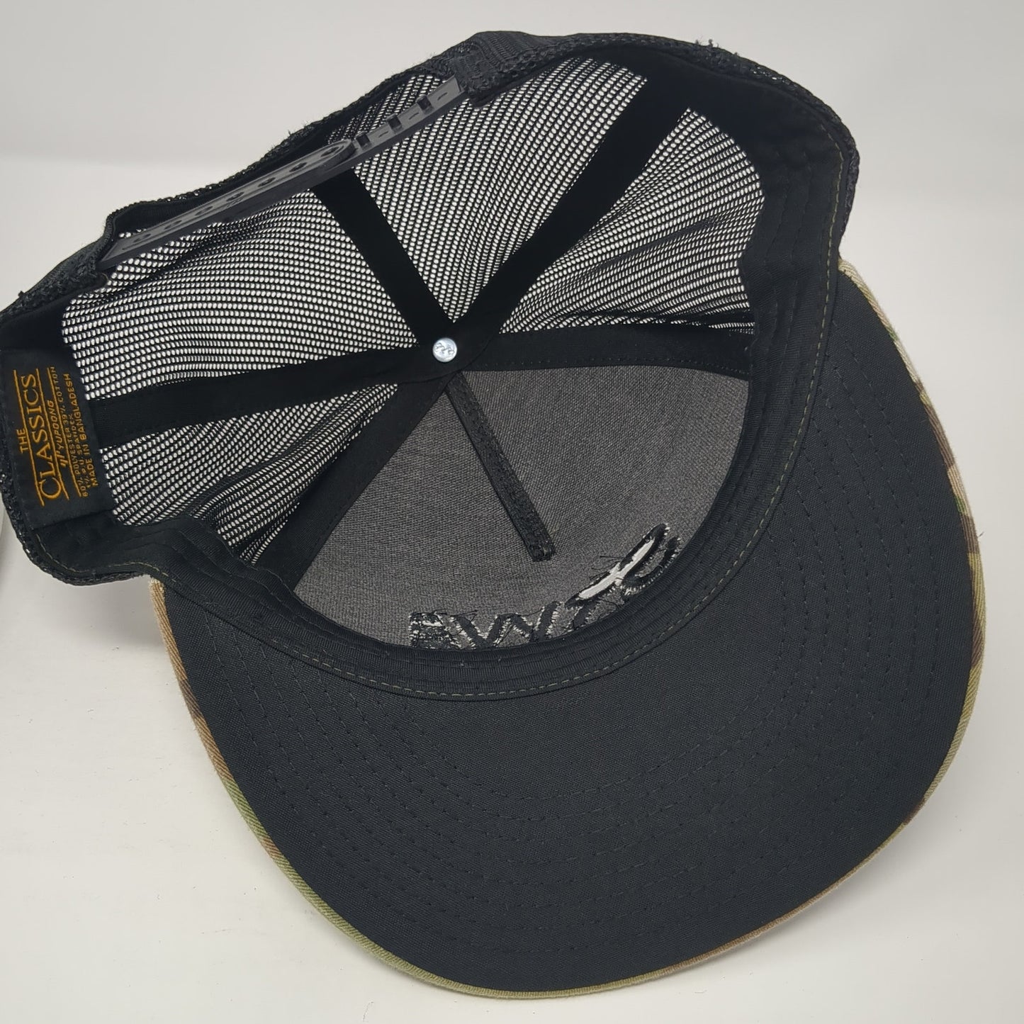 SRW Products Snapback Mesh Back Trucker Hat Multi Camo One Size Yupoong