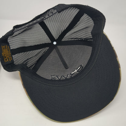 SRW Products Snapback Mesh Back Trucker Hat Multi Camo One Size Yupoong