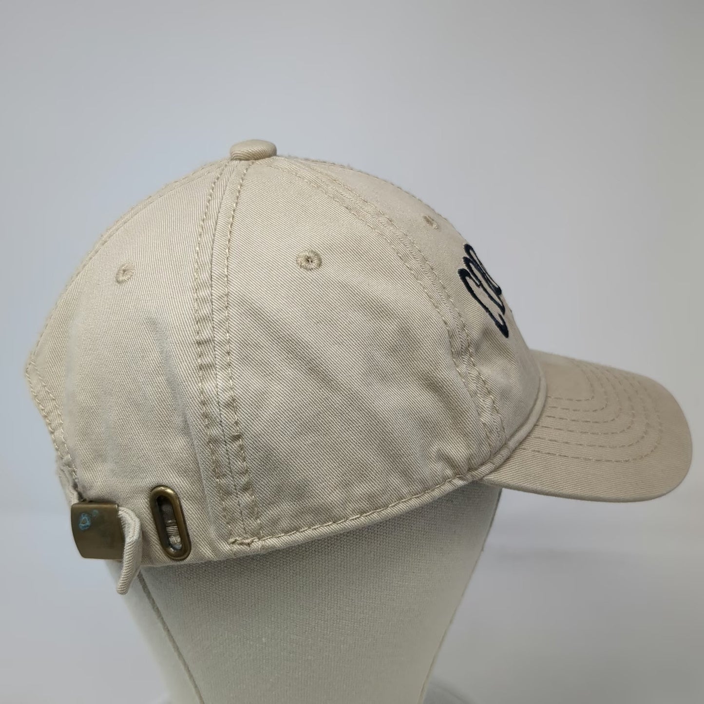 Jacobson Hat Baseball Cap Beige One Size Cooperstown New York Blue Green hat
