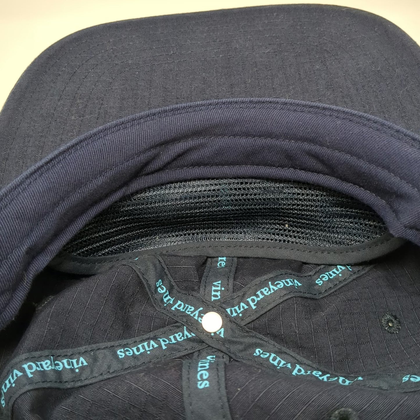 Vineyard Vines Snapback Blue One Size Rope Cotton Whale Patch Script Logo Hat