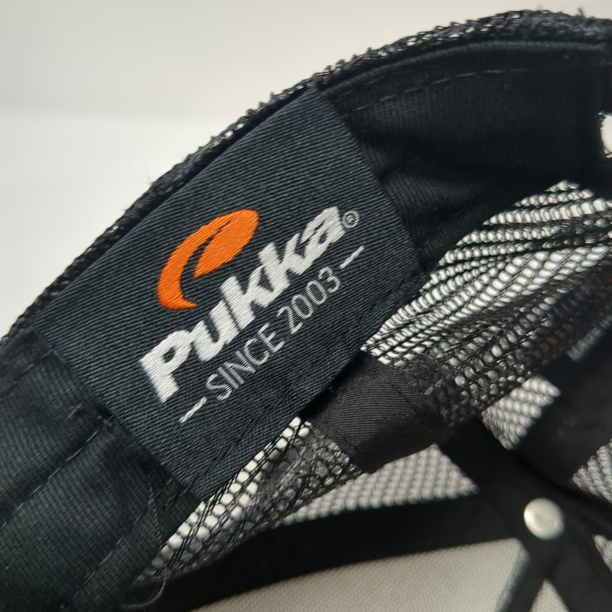 Pukka Trucker Hat Black White Blue Green One Size Sun Valley Idaho Mesh Snapback