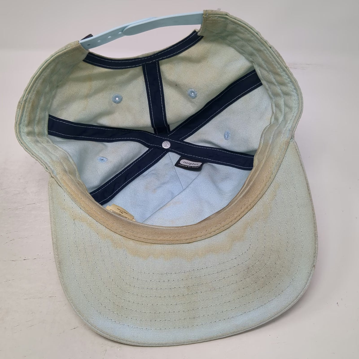 Patagonia 5 Panel Blue Hat One Size Snapback Mountain Logo Patch Recycled Brim