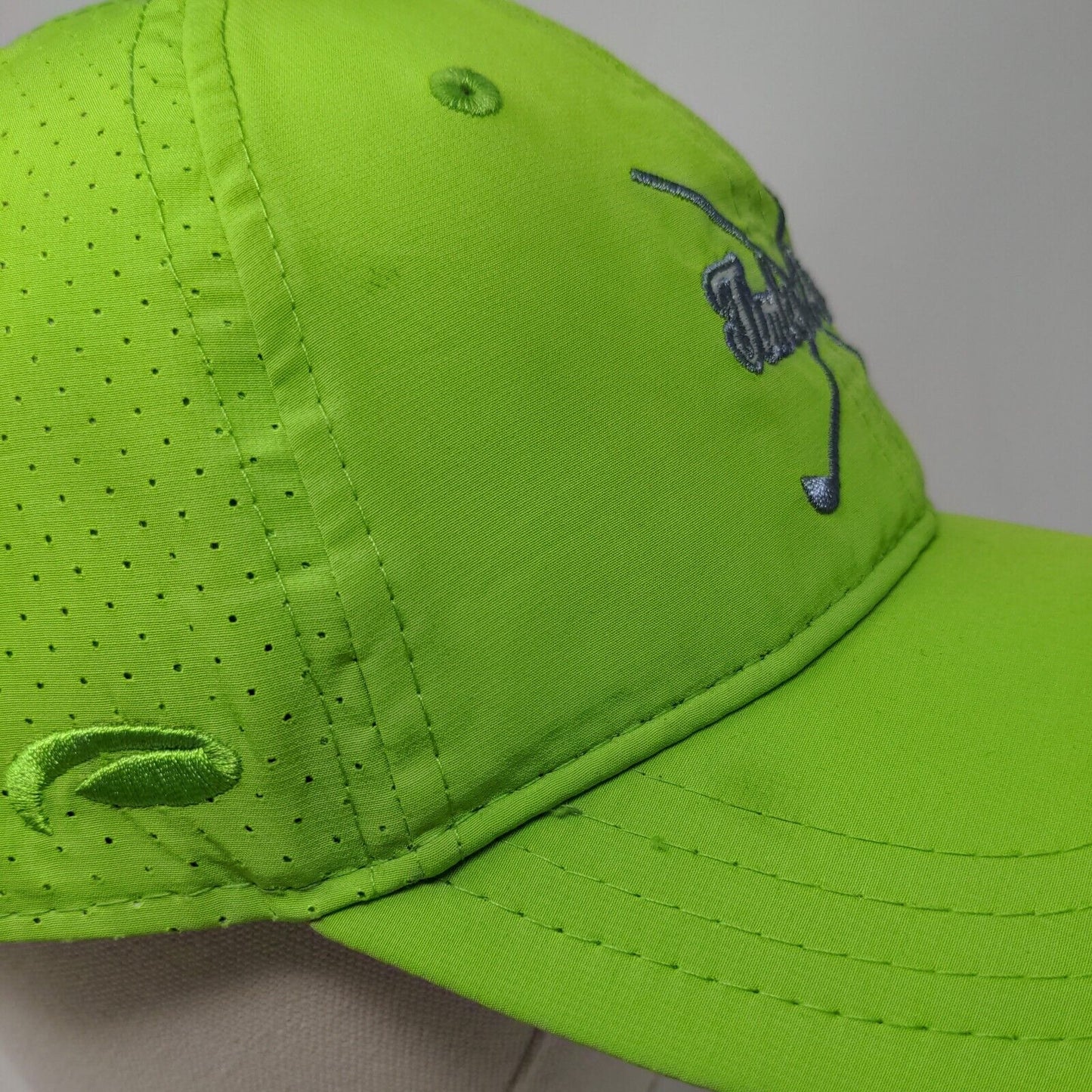 Timber Pines Golf Strapback Hat Green One Size Laser Cut Pukka Inc