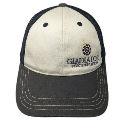 District Trucker Hat Beige Black One Size Gladiator Miticide Mesh