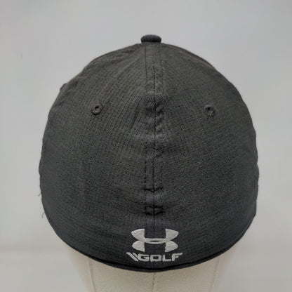 Under Armour Golf Fitted Hat Black Medium/Large Classic Fit 6 Panel