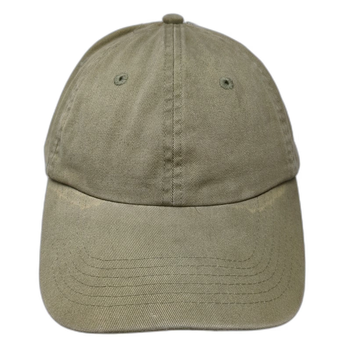 H&M Baseball Cap Green One Size Slideback Adjustable Cotton Solid Blank Hat