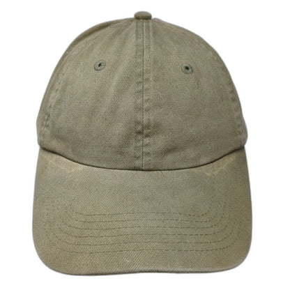 H&M Baseball Cap Green One Size Slideback Adjustable Cotton Solid Blank Hat