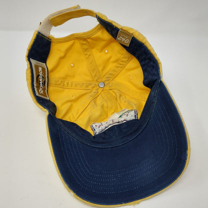 Skinners Rockhouse Coffee Strapback Hat Yellow One Size Distressed Richardson