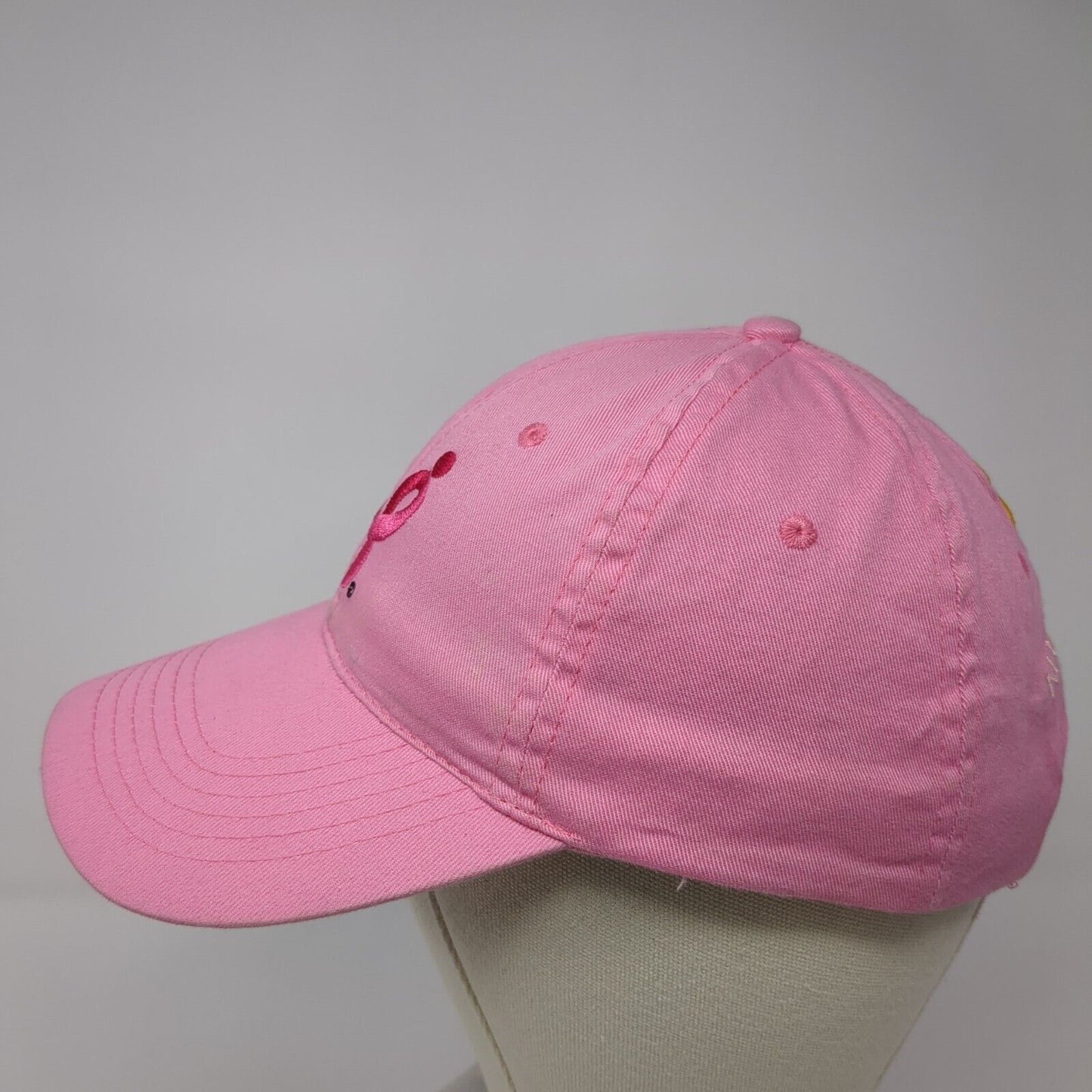 NAPA All Out For The Cure Strapback Hat Pink One Size Solid Adjustable